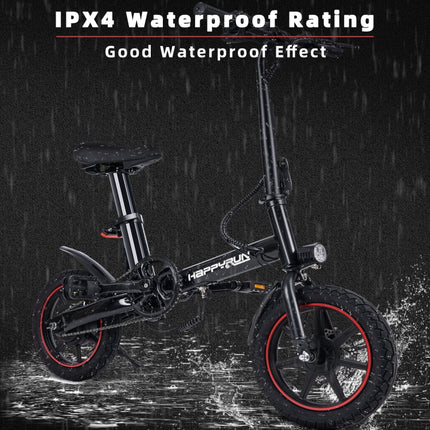 HAPPYRUN HR-X40 350W 36V / 6AH Electric Bicycle with 14 inch Tires, EU Plug, HR-X40 EU Plug