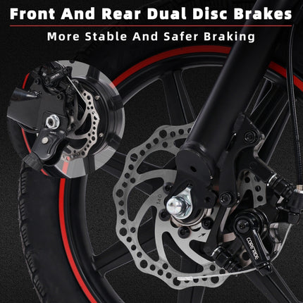 HAPPYRUN HR-X40 350W 36V / 6AH Electric Bicycle with 14 inch Tires, EU Plug, HR-X40 EU Plug