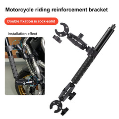 Motorcycle Dual-headsCrab & Single Heads Clamps Handlebar Fixed Mount Selfie Stick, Dual-heads Crab & Single Heads Crab