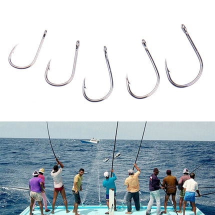 500 PCS Mixed Size Fish Barbed Hook Fishing Hooks with Hole, 3-12# with Hole