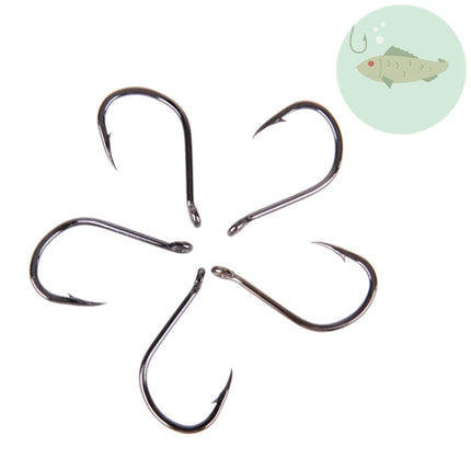 500 PCS Mixed Size Fish Barbed Hook Fishing Hooks with Hole, 3-12# with Hole