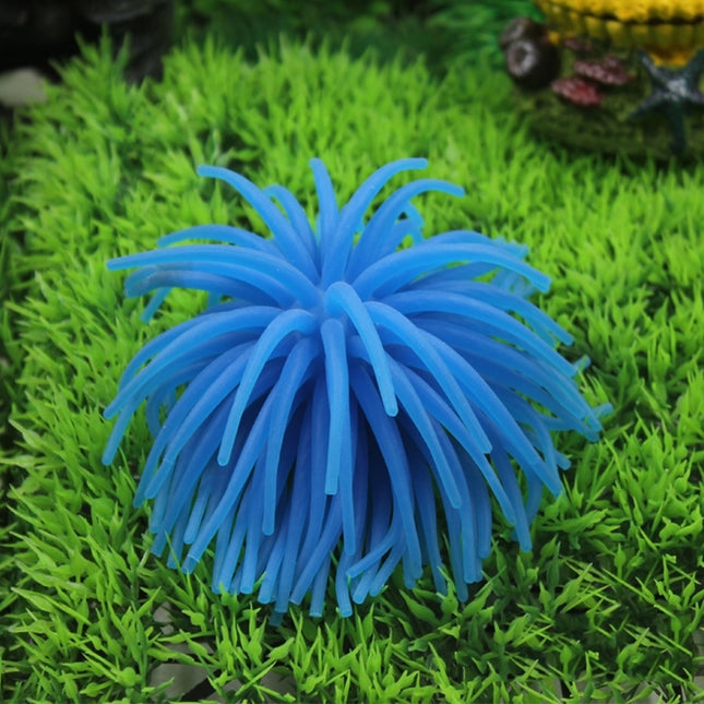 Aquarium Articles Decoration TPR Simulation Sea Urchin Ball Coral, Size: L, Diameter: 13cm
