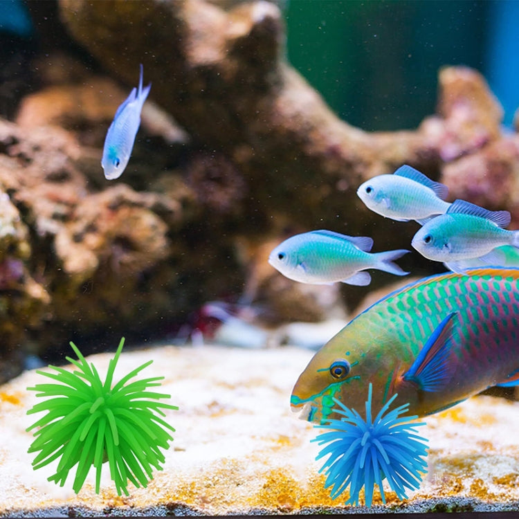 Aquarium Articles Decoration TPR Simulation Sea Urchin Ball Coral, Size: S, Diameter: 7cm