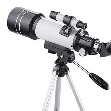 WR852 16x/66x70 High Definition High Times Astronomical Telescope with Tripod, 66x70 White