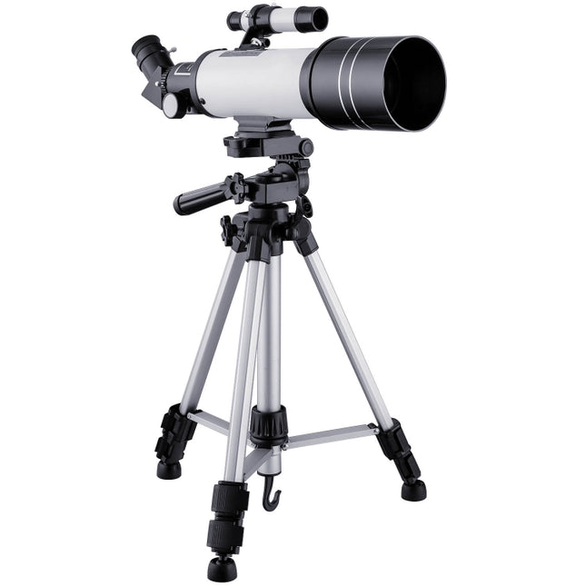 WR852-3 16x/66x70 High Definition High Times Astronomical Telescope with Tripod & Phone Fixing Clip & Moon Filter, 66x70 White + Moon Filter, 66x70 Blue + Moon Filter