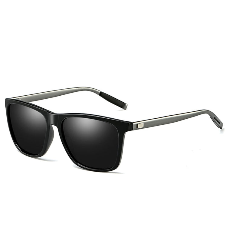 Men Retro Fashion Aluminum Magnesium Frame UV400 Polarized Sunglasses, Black Silver+ Grey, Grey+ Silver, Demi Brown + Brown, Black Tarnish+ G15 Green, Black Tarnish+ Blue, Black Tarnish+ Grey, Black Tarnish+ Pink