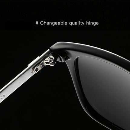 Men Retro Fashion Aluminum Magnesium Frame UV400 Polarized Sunglasses, Black Tarnish+ Pink, Black Silver+ Grey, Grey+ Silver, Demi Brown + Brown, Black Tarnish+ G15 Green, Black Tarnish+ Blue, Black Tarnish+ Grey
