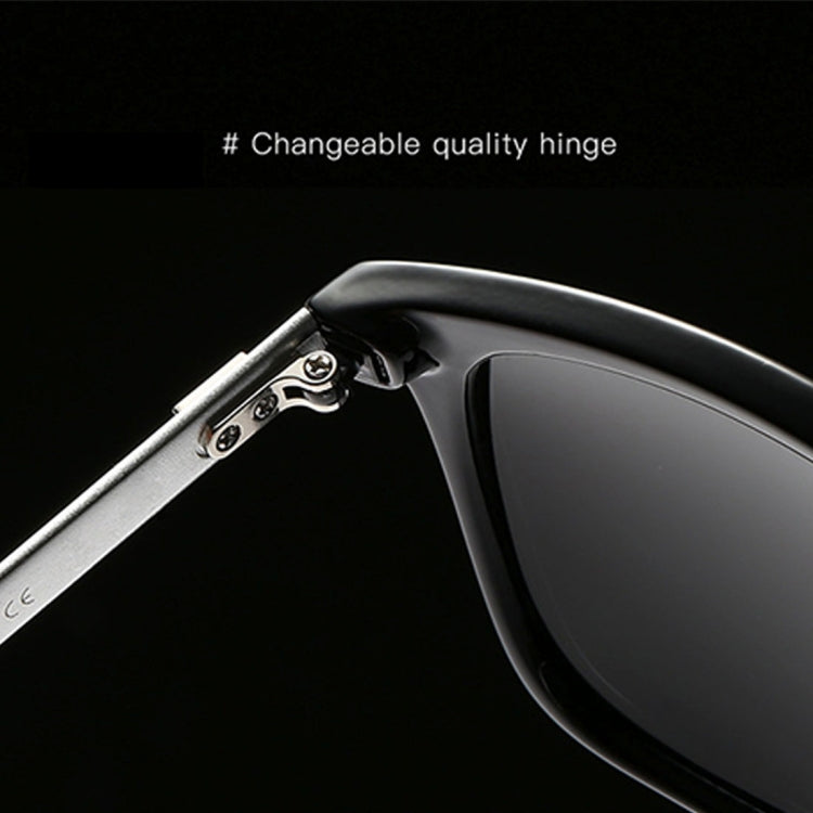 Men Retro Fashion Aluminum Magnesium Frame UV400 Polarized Sunglasses, Black Silver+ Grey, Grey+ Silver, Demi Brown + Brown, Black Tarnish+ G15 Green, Black Tarnish+ Blue, Black Tarnish+ Grey, Black Tarnish+ Pink