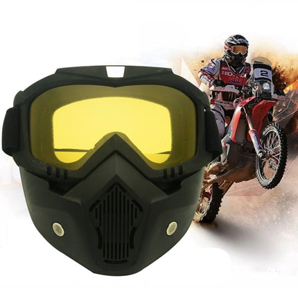 Motorcycle Off-road Helmet Mask Detachable Windproof Goggles Glasses