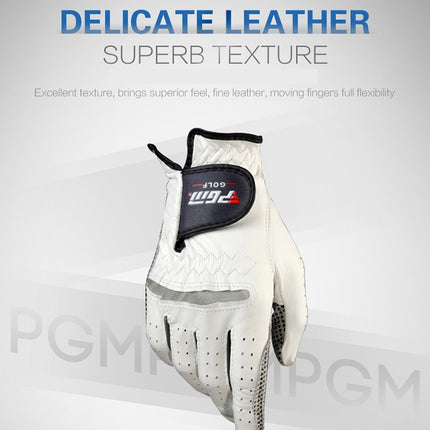 PGM Left Hand Sheepskin Anti-slip Particle Golf Men Gloves, Size: 27#, Size: 27#