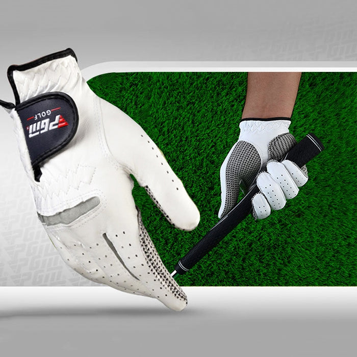 PGM Right Hand Sheepskin Anti-slip Particle Golf Men Gloves, Size: 24#, Size: 24#