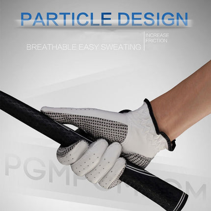 PGM Right Hand Sheepskin Anti-slip Particle Golf Men Gloves, Size: 24#, Size: 24#