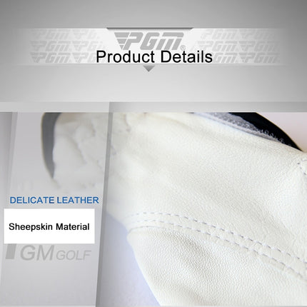 PGM Right Hand Sheepskin Anti-slip Particle Golf Men Gloves, Size: 27#, Size: 27#