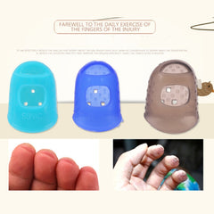 10 PCS Guitar Ukulele Stringed Instrument Finger Protector Anti-pain Finger Cap in Random Color Delivery(Size: S), Size: S