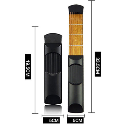 Mini Pocket Guitar Portable Guitar Trainer Finger Chord Conversion Trainer KD10