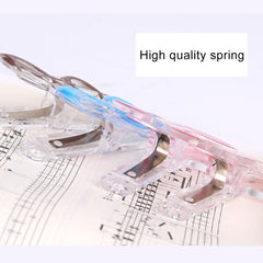 10 PCS PP Material Stainless Steel Spring Music Note Shape Book Clip Deluxe Page Holder, Random Color Delivery, Random Color Delivery