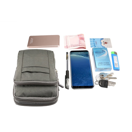 Outdoor Phone Carrying Case Pouch Nylon Crossbody Shoulder Cell Phone Holster Waist Belt Wallet Bag with Carabiner