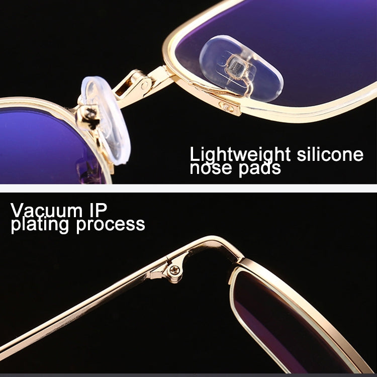 Folding Anti Blue-ray Presbyopic Reading Glasses with Case & Cleaning Cloth, +1.00D, +1.00D
