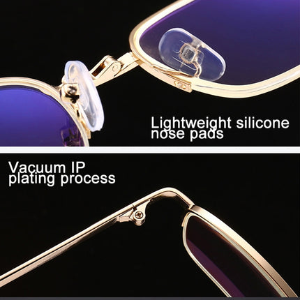 Folding Anti Blue-ray Presbyopic Reading Glasses with Case & Cleaning Cloth, +2.50D, +2.50D