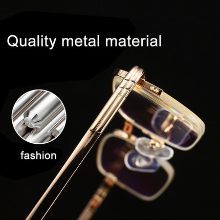 Folding Anti Blue-ray Presbyopic Reading Glasses with Case & Cleaning Cloth, +3.00D, +3.00D