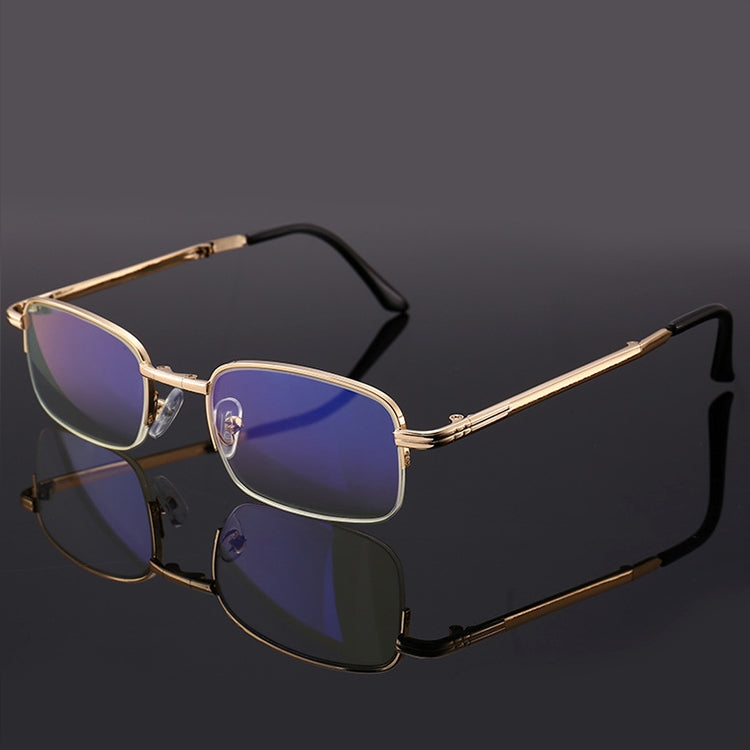 Folding Anti Blue-ray Presbyopic Reading Glasses with Case & Cleaning Cloth, +4.00D, +4.00D