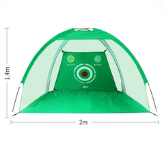 PGM Golf Training Aids Indoor Sports Hitting Practice Net 2m, with Cut Rods Hole