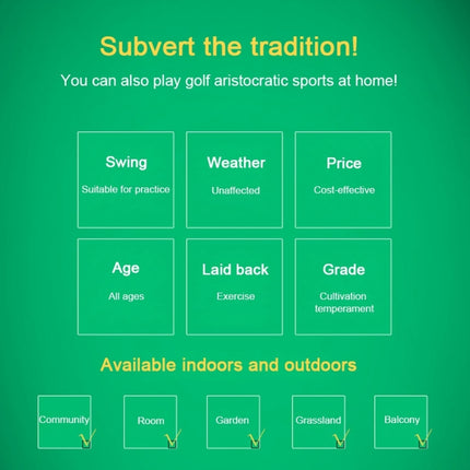 PGM Golf Training Aids Indoor Sports Hitting Practice Net 2m, with Cut Rods Hole