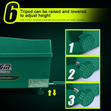 PGM Golf Ball Dispenser Automatic Tee Up Machine with Club Rack, Size: 62x32x32cm