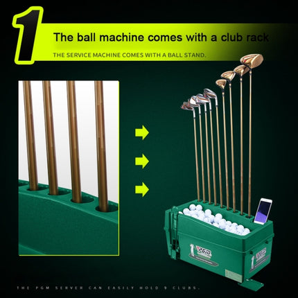 PGM Golf Ball Dispenser Automatic Tee Up Machine with Club Rack, Size: 62x32x32cm