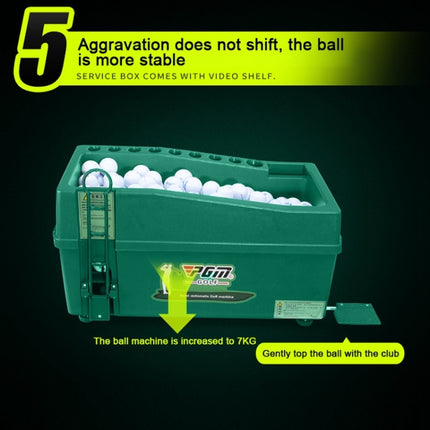 PGM Golf Ball Dispenser Automatic Tee Up Machine with Club Rack, Size: 62x32x32cm