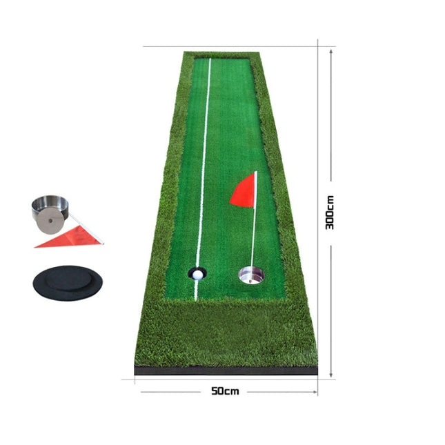 PGM Golf Double Colors Putting Mat Push Rod Trainer, Size: 50x300cm