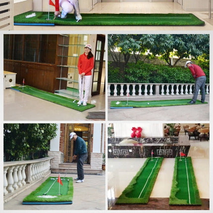 PGM Golf Double Colors Putting Mat Push Rod Trainer, Size: 75x300cm