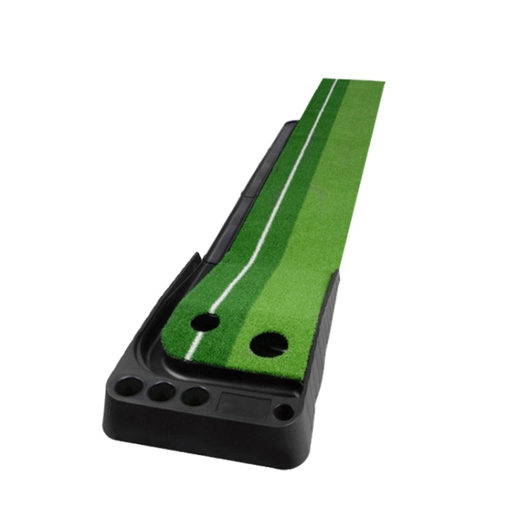 PGM Golf Mini Putting Mat Push Rod Trainer 2.5m, with Auto Ball Return Fairway