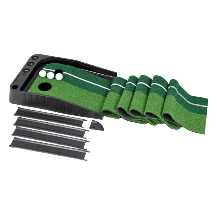 PGM Golf Mini Putting Mat Push Rod Trainer 3m, without Auto Ball Return Fairway