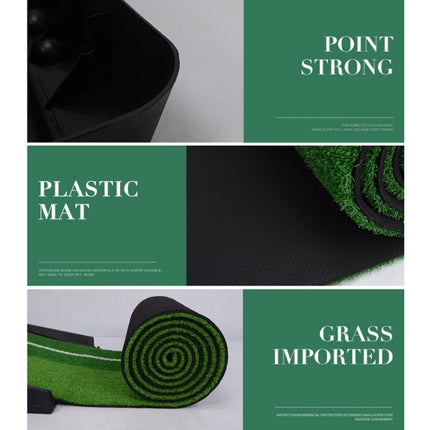 PGM Golf Mini Putting Mat Push Rod Trainer 3m, with Auto Ball Return Fairway