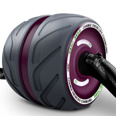 Automatic Rebound Abdominal Roller Round Home Office Mute Fitness Equipment for Man / Woman, Electroplating Green, Green, Purple, White
