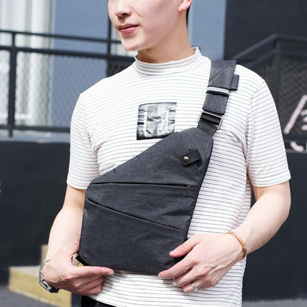 Multi-Function Portable Anti-theft Polyester Business Chest Bag Outdoor Sports Left Shoulder Bag for Men, Left Shoulder