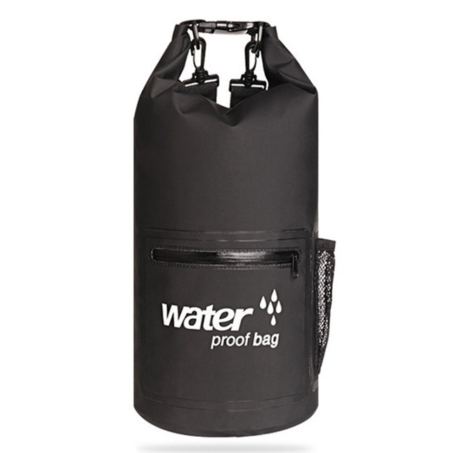 Outdoor Waterproof Dry Dual Shoulder Strap Bag Dry Sack PVC Barrel Bag, Capacity: 10L