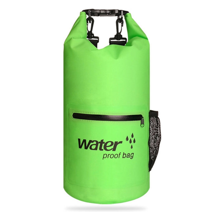 Outdoor Waterproof Dry Dual Shoulder Strap Bag Dry Sack PVC Barrel Bag, Capacity: 10L, 10L