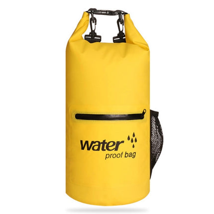 Outdoor Waterproof Dry Dual Shoulder Strap Bag Dry Sack PVC Barrel Bag, Capacity: 10L