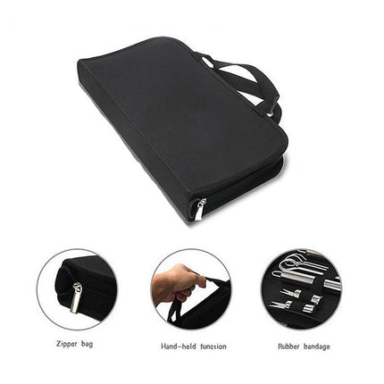 5 in 1 Outdoor Tableware Set Camping Barbecue Tableware Picnic Tool Set