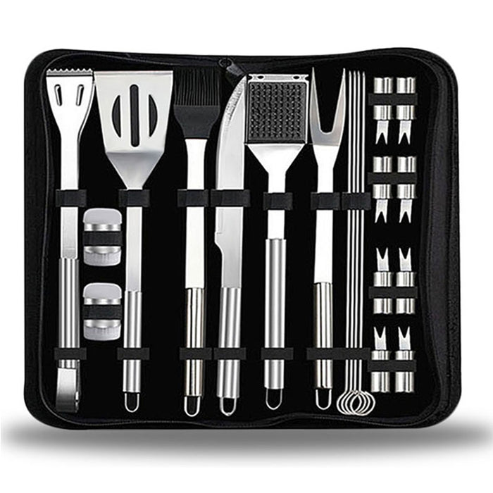 20 in 1 Outdoor Tableware Set Camping Barbecue Tableware Picnic Tool Set, 20 in 1