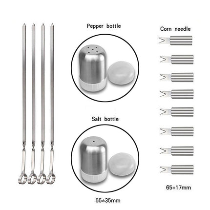 20 in 1 Outdoor Tableware Set Camping Barbecue Tableware Picnic Tool Set, 20 in 1