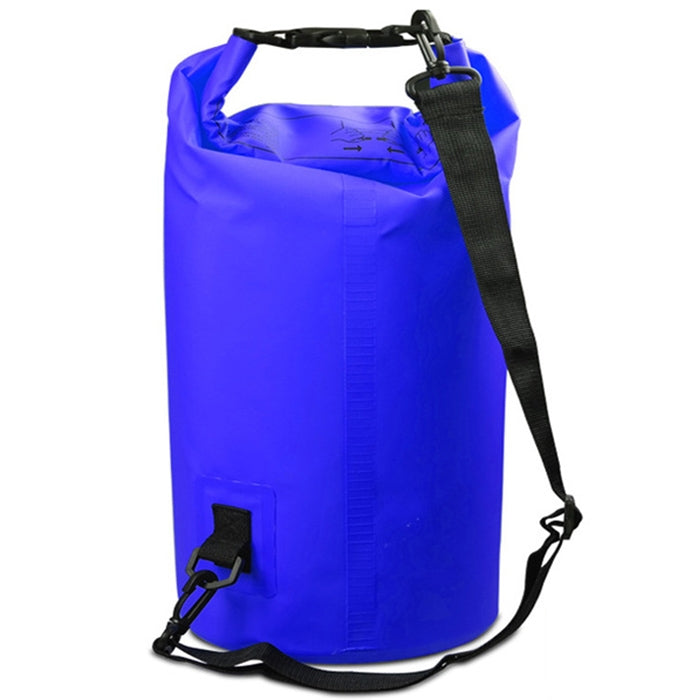 Outdoor Waterproof Double Shoulder Bag Dry Sack PVC Barrel Bag, Capacity: 20L, Capacity: 20L (Green), Capacity: 20L (Sky Blue), Capacity: 20L (Yellow), Capacity: 20L (Black), Capacity: 20L (Dark Blue), Capacity: 20L (Orange), Capacity: 20L (Pink)