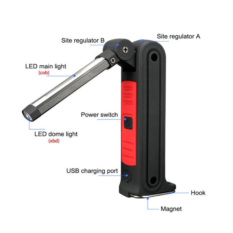 360 Rotation Car Work Maintenance Lamp Inspection Maintenance Light Emergency Charging Lamp