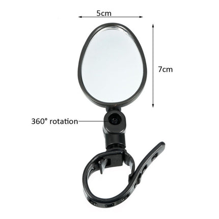 360 Degree Rotation Mountain Bike Bicycle Quick Release Silicone Rearview Reflector Mirror, Rearview Reflector Mirror