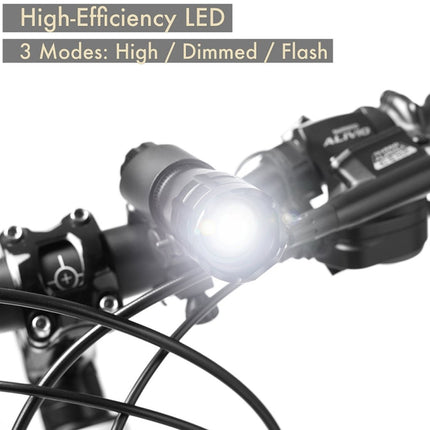 5W Mountain Bike Headlight Zoom Glare Waterproof Flashlight Set Car Headlight + Taillight (Set One), Set One
