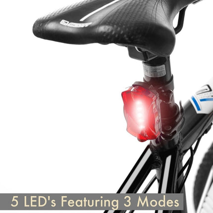 5W Mountain Bike Headlight Zoom Glare Waterproof Flashlight Set Car Headlight + Taillight (Set One), Set One