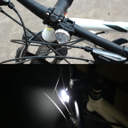 COB Lamp Bead 160LM White Light USB Charging Four-speed Waterproof Bicycle Headlight / Taillight Set, White Light
