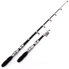 37cm Portable Telescopic Sea Fishing Rod Mini Fishing Pole, Extended Length : 2.3m